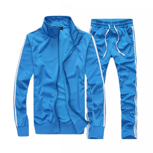 Brand Men Sportswear Sets Running Sports Fitness Tracksuit Male Two Pieces Sweatshirt+Sweatpant Gym Clothing Trainingspak Mannen