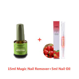 15ML Nail Polish Burst Magic Gel Nail Polish Remover Soak Off Nail Cleaner Lint Free Wipes Nail Supplies for Professionals TSLM1