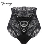 Amazing Sexy Panties Women High Waist Lace Thongs and G Strings Underwear Ladies Hollow Out Underpants Intimates Lingerie