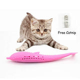 Cat Self Cleaning Toothbrush with Catnip Interactive Pet Cat Toothbrush with Catnip Toy Silicone Molar Stick Teeth Cleaning Cats