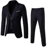 3pc Men Purple Suit (Jacket+Pants+Vest) Brand Slim Fit Elegant Suits With Pants Mens Grooming Busienss Tuxedo Suits Ternos S-6XL