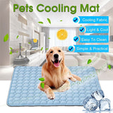 Pet Soft Summer Cooling Mats Blanket Pet Dog Self Cooling Mat Pad Summer Car Seat Ice Silk Mat Pet Cooling Non Sticking Blanket