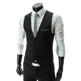 2018 Hot Men Formal Dress Suit Vests Slim Fit Men Suit Vest Male Wedding Party Waistcoat Homme Casual Sleeveless Business Jacket