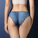 Fashion Women Underwear Sexy Lace Transparent Low Waist Hollow T Back Panties Lady Briefs Panties Hot