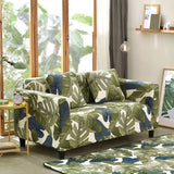 Tropical Leaves Collection Stretch Sofa Cover for Living Room Armchair Sofa Slipcover Elastic Couch Cover Case 1 2 3 4 Seater