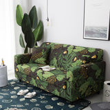 Tropical Leaves Collection Stretch Sofa Cover for Living Room Armchair Sofa Slipcover Elastic Couch Cover Case 1 2 3 4 Seater