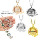 Expanding Photo Locket Necklace Pendant For Women Men Angel Wings Gift Jewelry Decoration Necklace Fashion Album Box Necklaces